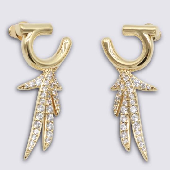  살바토레 페라가모 이어링 페라가모 골드 브라스 귀걸이