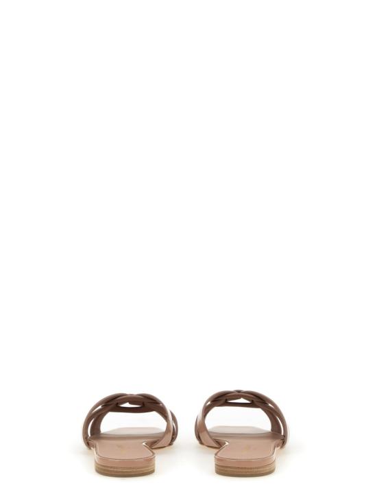  생로랑 페이턴트 레더 트리뷰트 플랫 뮬 571952 B8I009935 BEIGE - SAINT LAURENT
