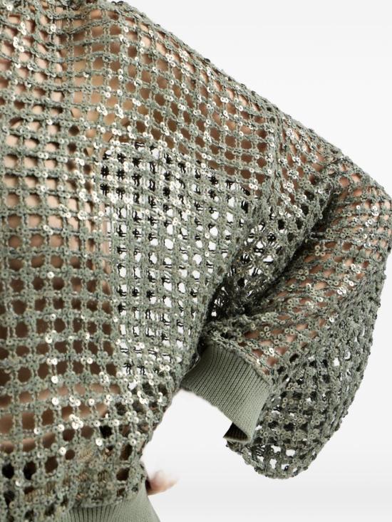 26SS 브루넬로 쿠치넬리 가디건 MCBR11806 C3066 Green - BRUNELLO CUCINELLI