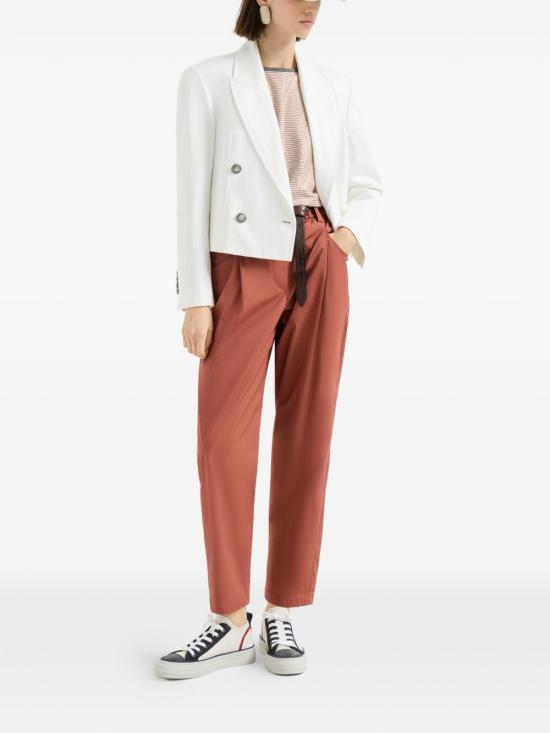 26SS 브루넬로 쿠치넬리 반팔 티셔츠 MQ977DU500 C2095 Orange - BRUNELLO CUCINELLI