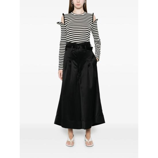 26SS 와타나베 준야 긴팔 티셔츠 JQ T022 BKWHI WHITE BLACK - JUNYA WATANABE