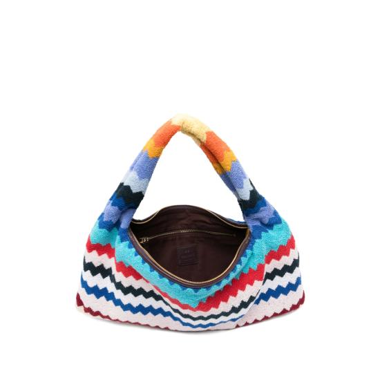 26SS 미소니 토트백 MI10089F MULTI WHITE BLUE - MISSONI