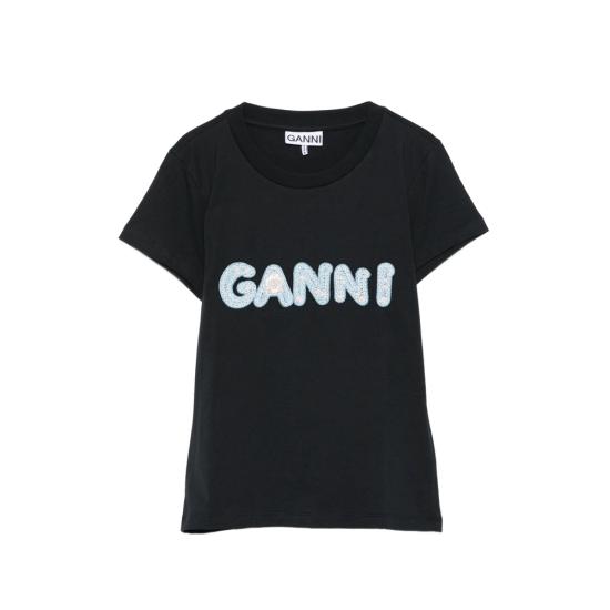 26SS 가니 반팔 티셔츠 A1050179 252 BLACK
