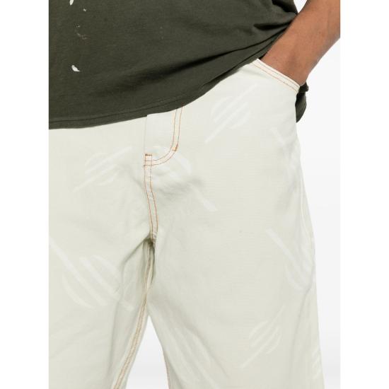 26SS 데일리 페이퍼 데님 숏팬츠 2610035 MONOGRAM FOGGY WHITE - DAILY PAPER