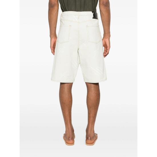 26SS 데일리 페이퍼 데님 숏팬츠 2610035 MONOGRAM FOGGY WHITE - DAILY PAPER