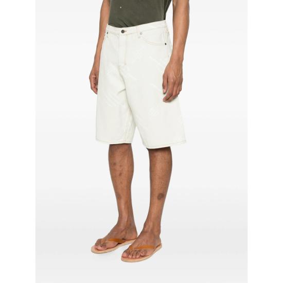 26SS 데일리 페이퍼 데님 숏팬츠 2610035 MONOGRAM FOGGY WHITE - DAILY PAPER