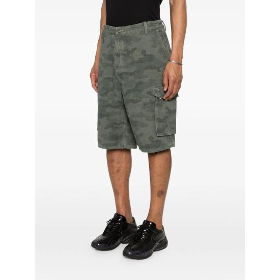 26SS 데일리 페이퍼 숏팬츠 2610017 CAMO CARGO AOP GREEN GREY - DAILY PAPER