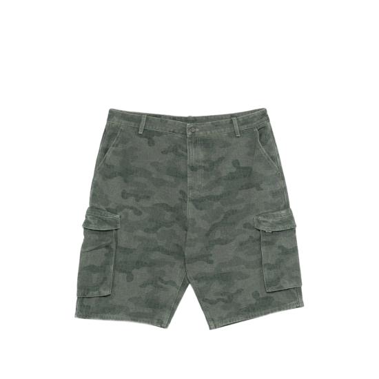 26SS 데일리 페이퍼 숏팬츠 2610017 CAMO CARGO AOP GREEN GREY