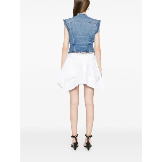 26SS 알렉산더 왕 미디 원피스 4DC2266112 400C WHITE BLUE - ALEXANDER WANG