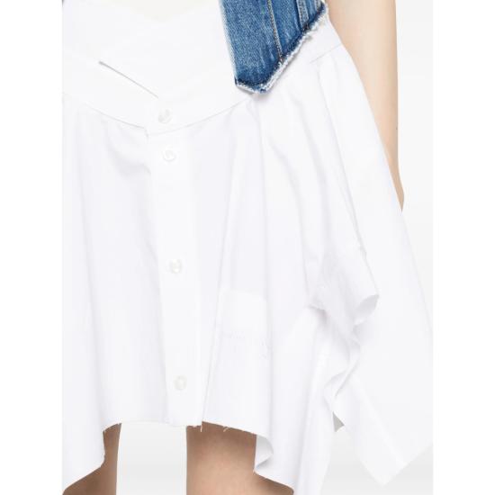 26SS 알렉산더 왕 미디 원피스 4DC2266112 400C WHITE BLUE - ALEXANDER WANG