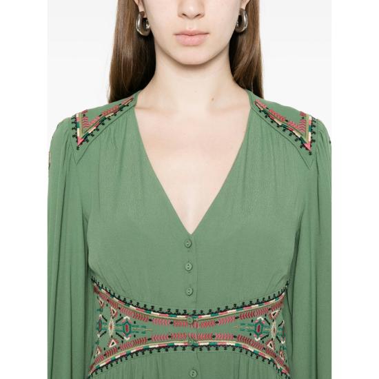 26SS 바쉬 미디 원피스 TINA VERT GREEN - BA&SH