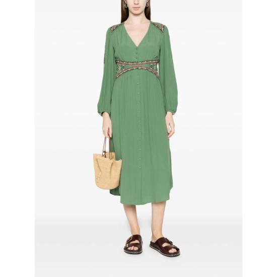 26SS 바쉬 미디 원피스 TINA VERT GREEN - BA&SH