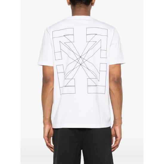 26SS 오프화이트 반팔 티셔츠 44MAA027S26 J003 100 WHITE - OFF WHITE