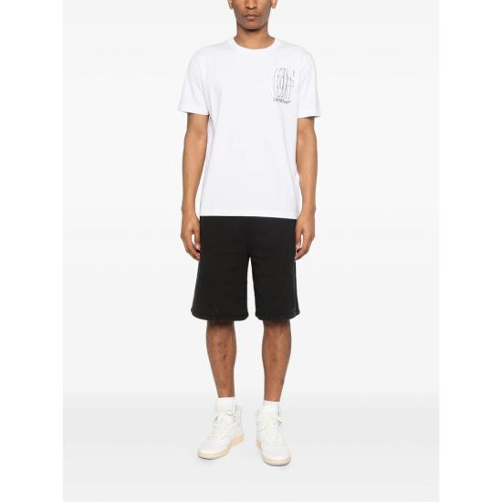 26SS 오프화이트 반팔 티셔츠 44MAA027S26 J003 100 WHITE - OFF WHITE
