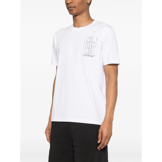 26SS 오프화이트 반팔 티셔츠 44MAA027S26 J003 100 WHITE - OFF WHITE