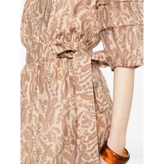 26SS 바쉬 미디 원피스 TEODORA ECRU NEUTRALS - BA&SH