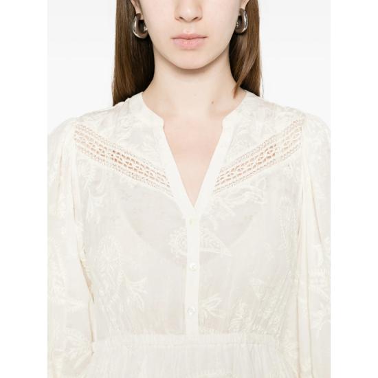 26SS 바쉬 미디 원피스 PRISCO ECRU WHITE - BA&SH