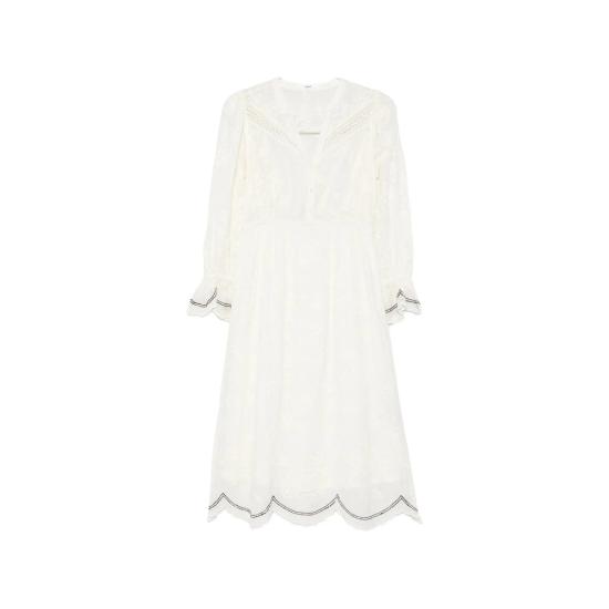 26SS 바쉬 미디 원피스 PRISCO ECRU WHITE