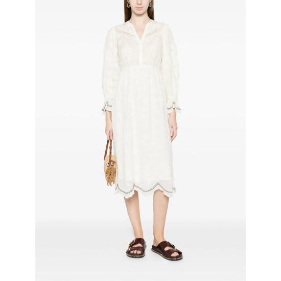 26SS 바쉬 미디 원피스 PRISCO ECRU WHITE - BA&SH