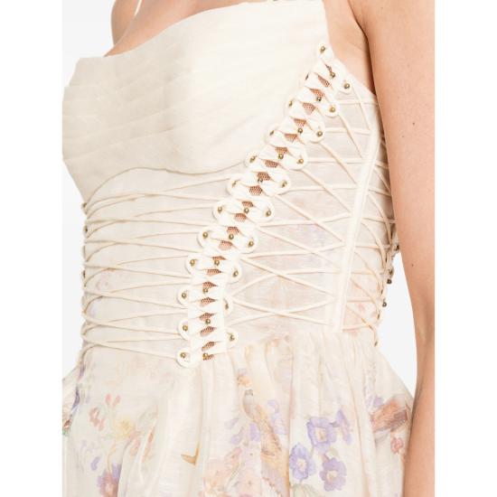 26SS 짐머만 숏 원피스 6913DS262 CREMU NEUTRALS PINK - ZIMMERMANN