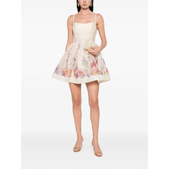 26SS 짐머만 숏 원피스 6913DS262 CREMU NEUTRALS PINK - ZIMMERMANN