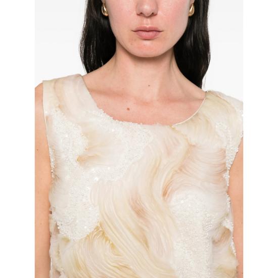 26SS De Santis 숏 원피스 AB 150 GOLD NEUTRALS WHITE - DE SANTIS