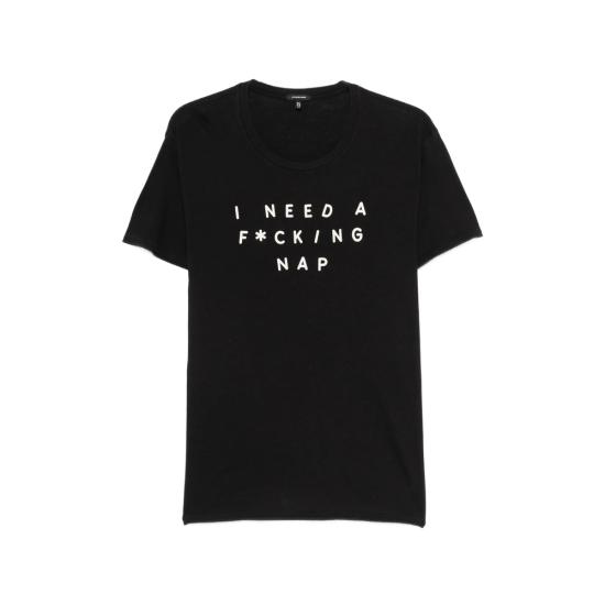 26SS 알13 반팔 티셔츠 R13WK001 K144A BLACK
