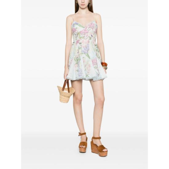 26SS 차로루이즈 숏 원피스 266602 BLUE BLUE PINK - CHARORUIZ