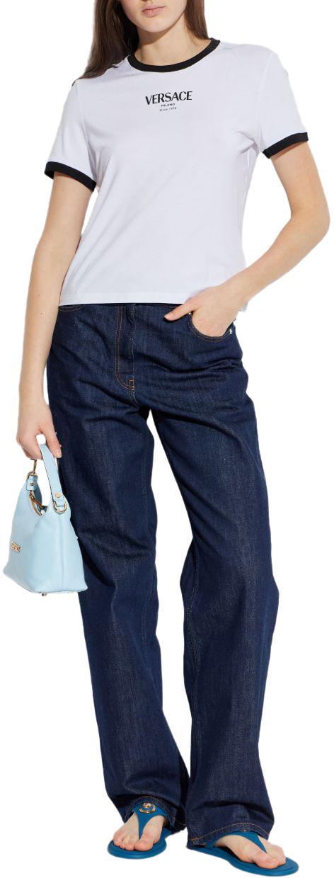 26SS 베르사체 탑 10226561A166852W020 WHITE - VERSACE