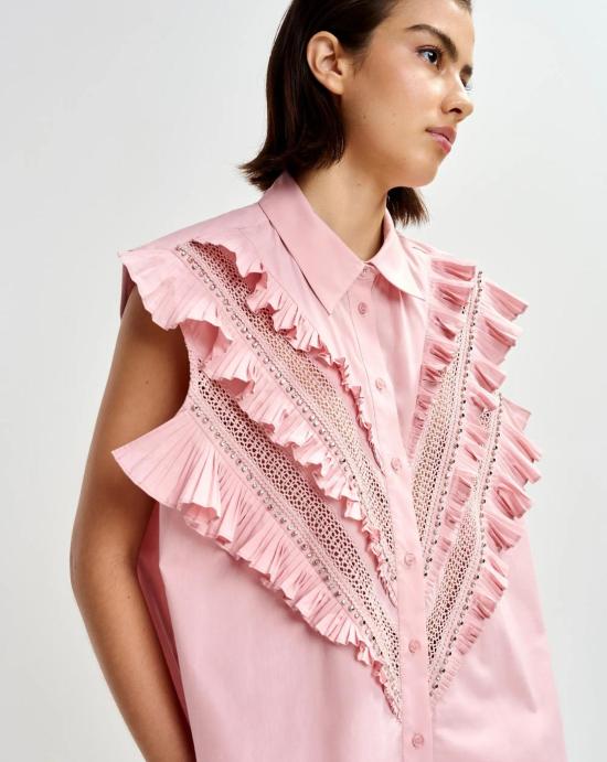 26SS 에센셜앤트워프 블라우스 JEANDARLENE SP19 Seashell pink - ESSENTIEL ANTWERP