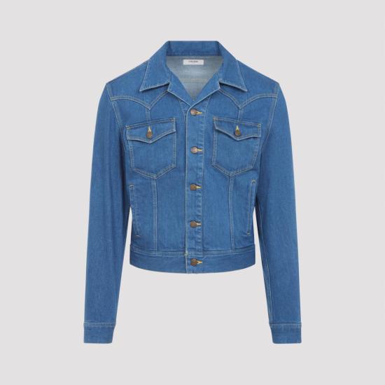 25FW 셀린느 데님 자켓 RV0RN0D38 GBV7 WESTERN BLUE - CELINE