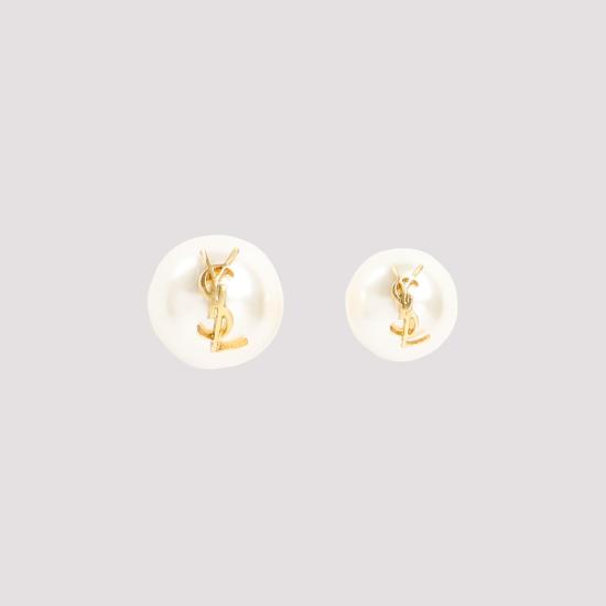 25FW 생로랑 이어링 691563 Y1526 9018 OR LAITON CREME METALLIC - SAINT LAURENT
