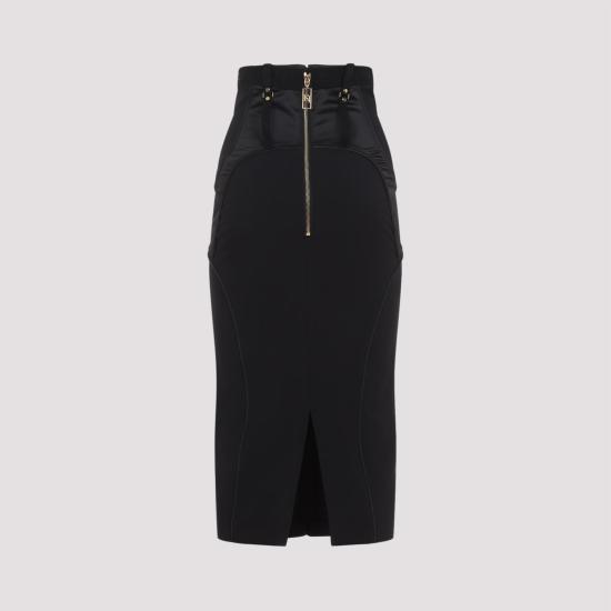 26SS 엘리자베타프랜치 스커트 GO14862E2 110 NERO BLACK - ELISABETTA FRANCHI