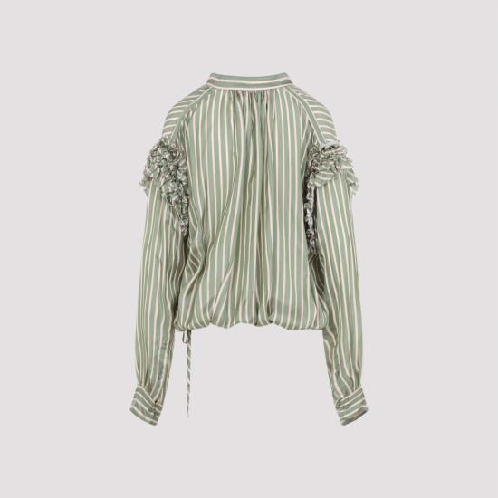 26SS 드리스 반 노튼 셔츠 2610107453274 604 GREEN - DRIES VAN NOTEN