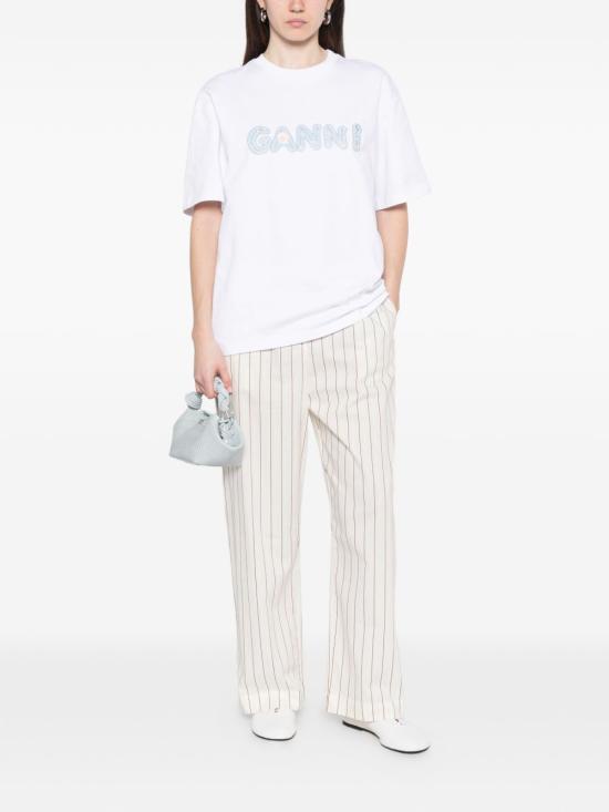 26SS 가니 반팔 티셔츠 A1050188 151 White - GANNI