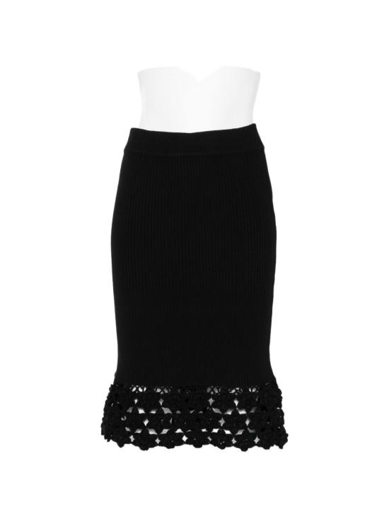 26SS 가니 미디 스커트 A1090204 099 Black