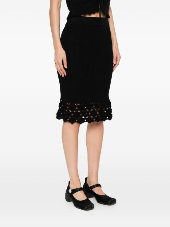 26SS 가니 미디 스커트 A1090204 099 Black - GANNI