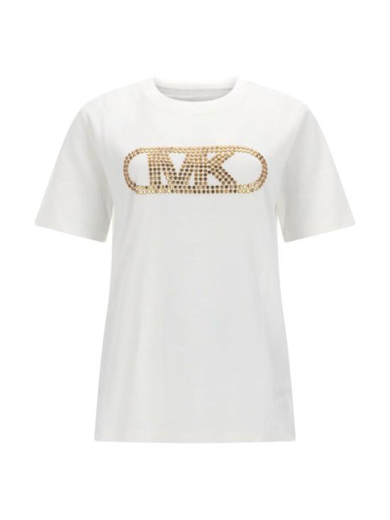  마이클 코어스 반팔 티셔츠 엠파이어 스터드 티셔츠 화이트