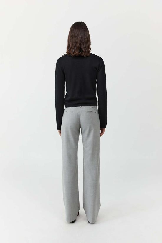  세인트아그니 스트레이트 팬츠 세인트 아그니 90년대 벨트 미니멀 팬츠 - ST.AGNI