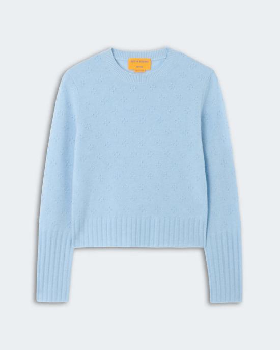  게스트 인 레지던스 스웨터 컴퍼스 슈렁큰 크루  블루