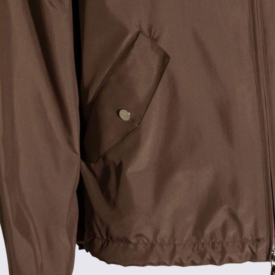  브루넬로 쿠치넬리 자켓 실크 캐주얼 재킷 브라운 - BRUNELLO CUCINELLI