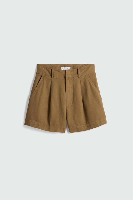  어피스 어파트 숏팬츠 Apiece Apart Bari Short Tobacco - APIECE APART