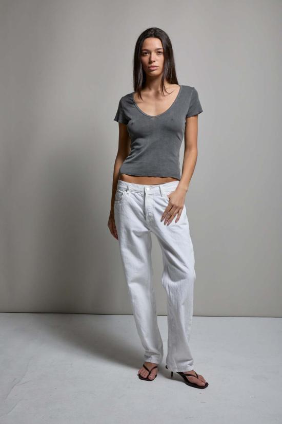  아셀 반팔 티셔츠 애셔 비키 브이넥 티셔츠 - ASHER