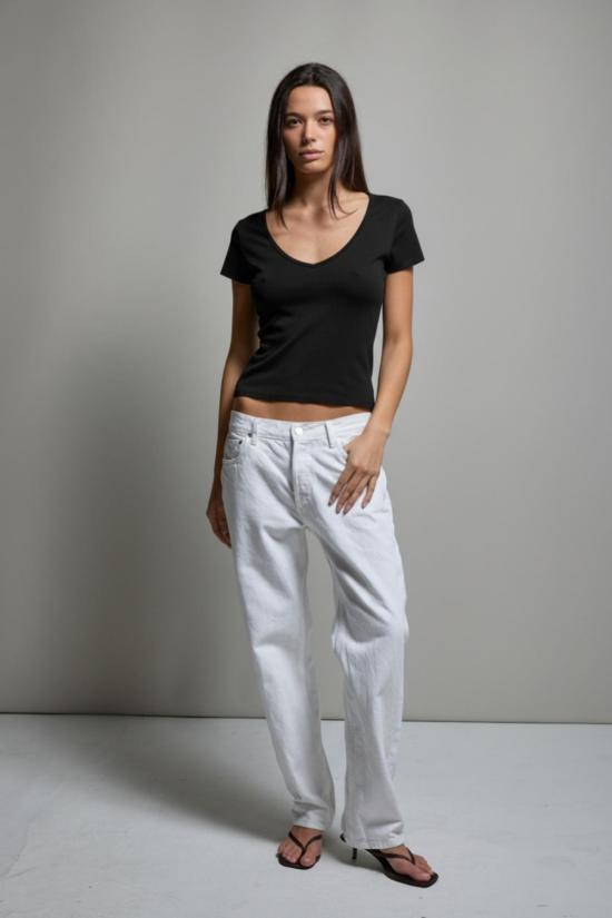  아셀 반팔 티셔츠 애셔 비키 브이넥 티셔츠 - ASHER