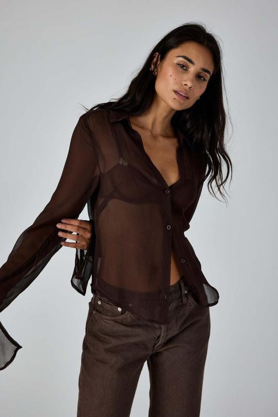  아셀 탑 애셔 클레어 칼라 셔츠 다리미