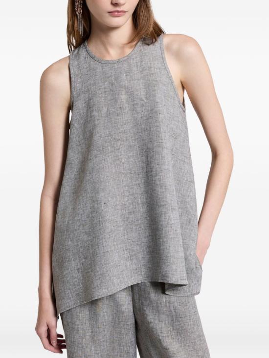 26SS 페세리코 민소매 티셔츠 S08197 02600134 Grey - PESERICO