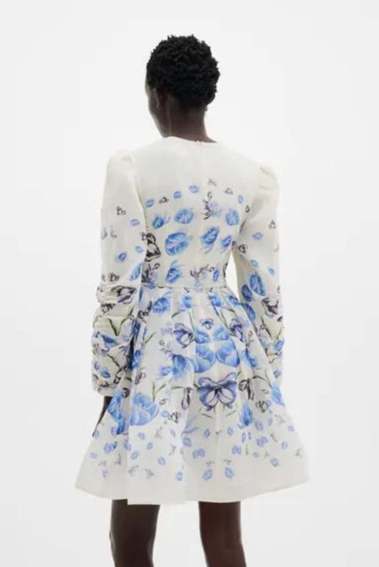  말리나 숏 원피스 레오니 미니 드레스 튤립 블루 - MALINA