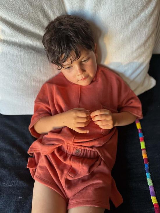  [키즈] Spring Riot 쇼츠/버뮤다 키즈 스프링 라이엇 프렌치 테리 피마 코튼 커스텀 허리밴드 반바지