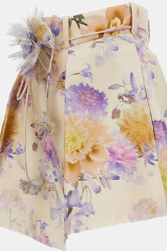  짐머만 숏팬츠 지머만 루나 턱 쇼츠 베이지 - ZIMMERMANN