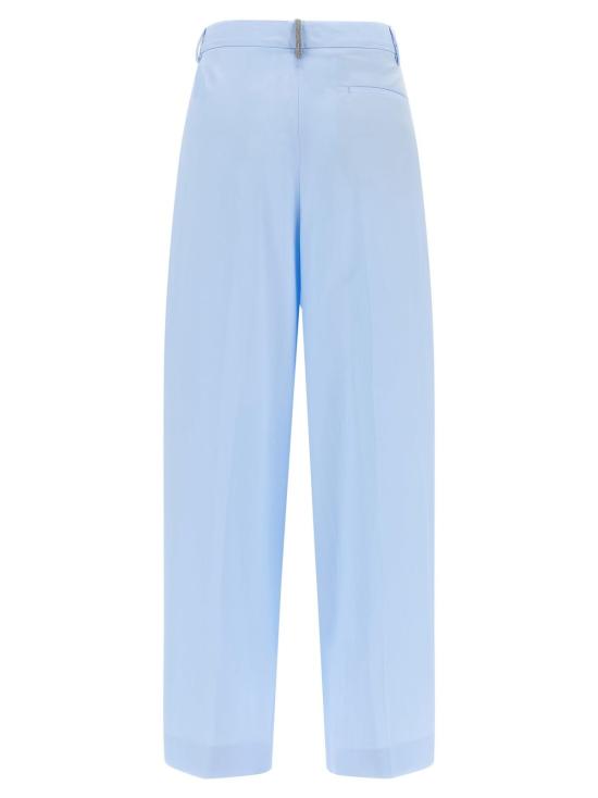  파비아나 필리피 스트레이트 팬츠 Fabiana Filippi Filo Diamante 팬츠 라이트 블루 - FABIANA FILIPPI